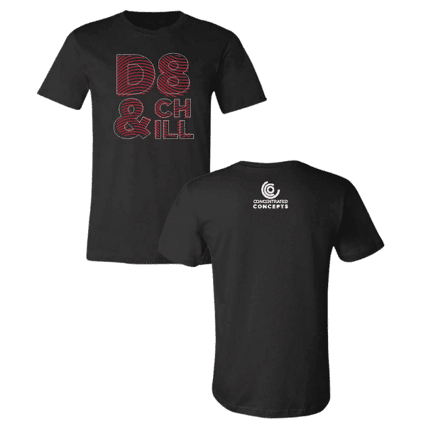 D8 and Chill black shirt